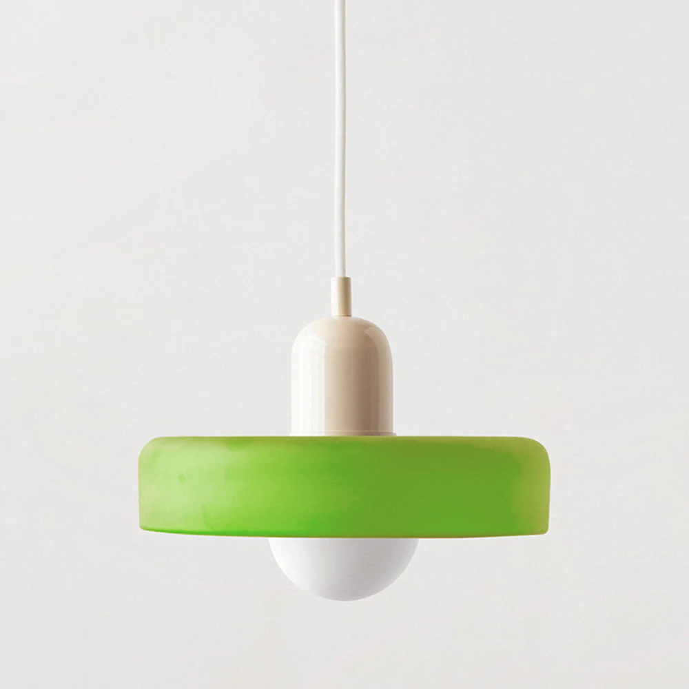 Bauhaus Pendant Light | Colored Glass, Adjustable Height, Modern Kitchen Pendant Lighting 12