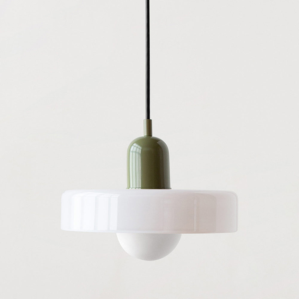 Bauhaus Pendant Light | Colored Glass, Adjustable Height, Modern Kitchen Pendant Lighting 23