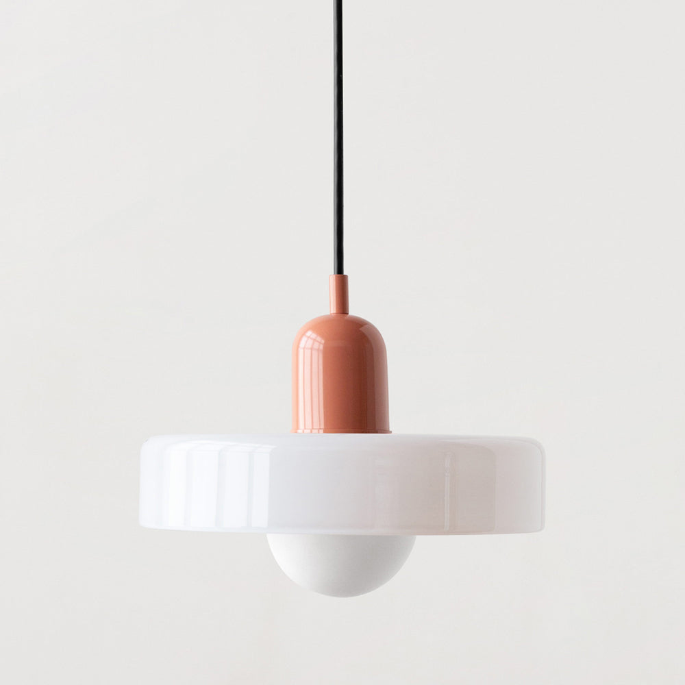 Bauhaus Pendant Light | Colored Glass, Adjustable Height, Modern Kitchen Pendant Lighting 25