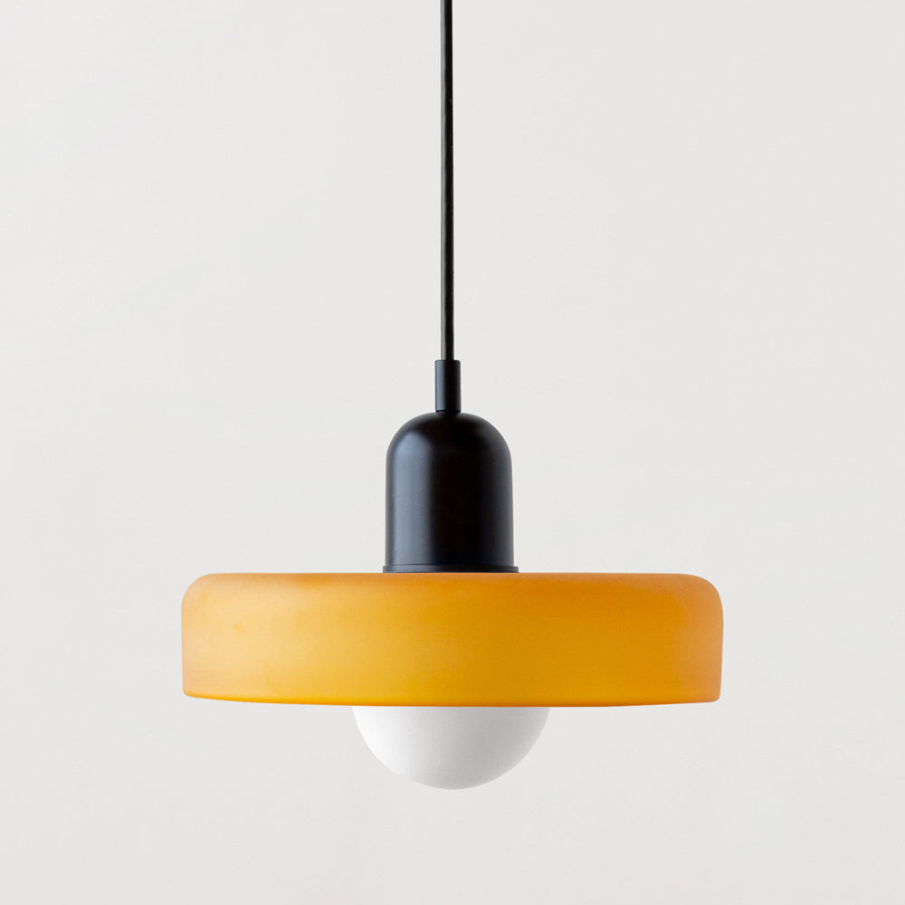 Bauhaus Pendant Light | Colored Glass, Adjustable Height, Modern Kitchen Pendant Lighting 27
