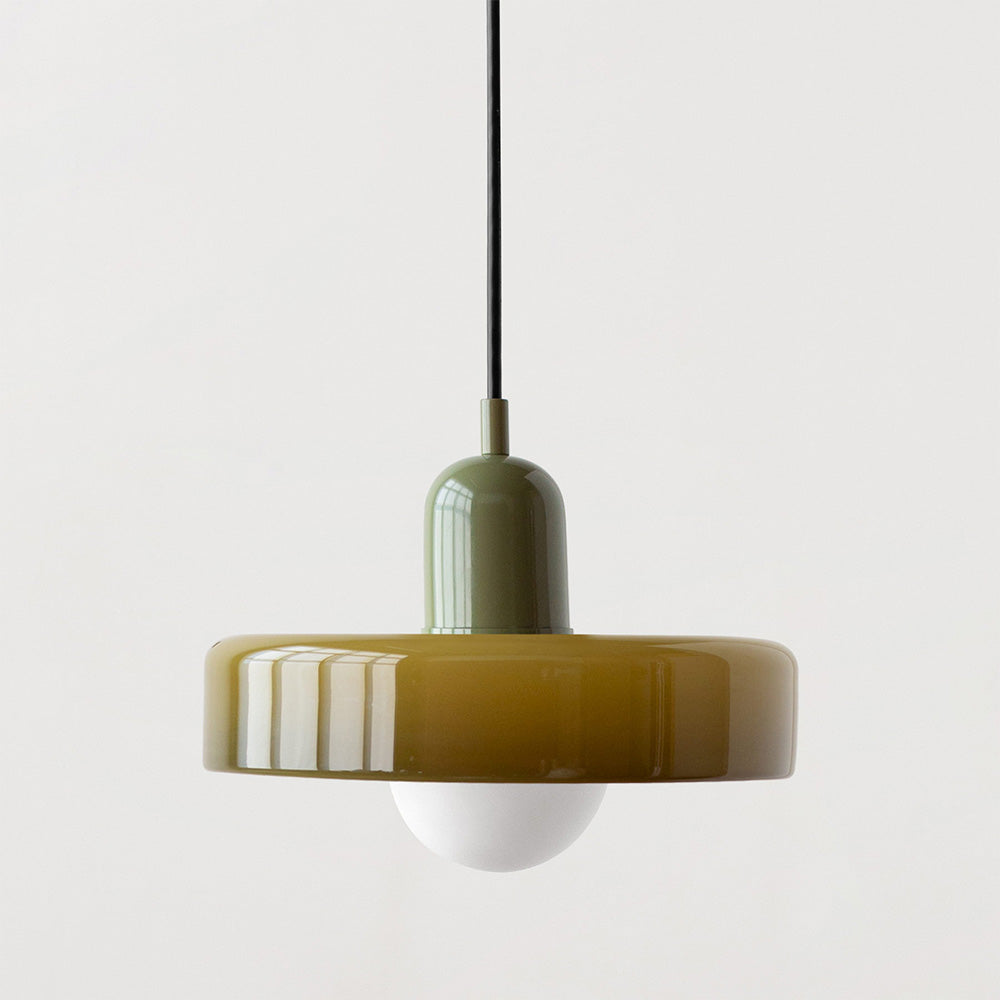 Bauhaus Pendant Light | Colored Glass, Adjustable Height, Modern Kitchen Pendant Lighting 28