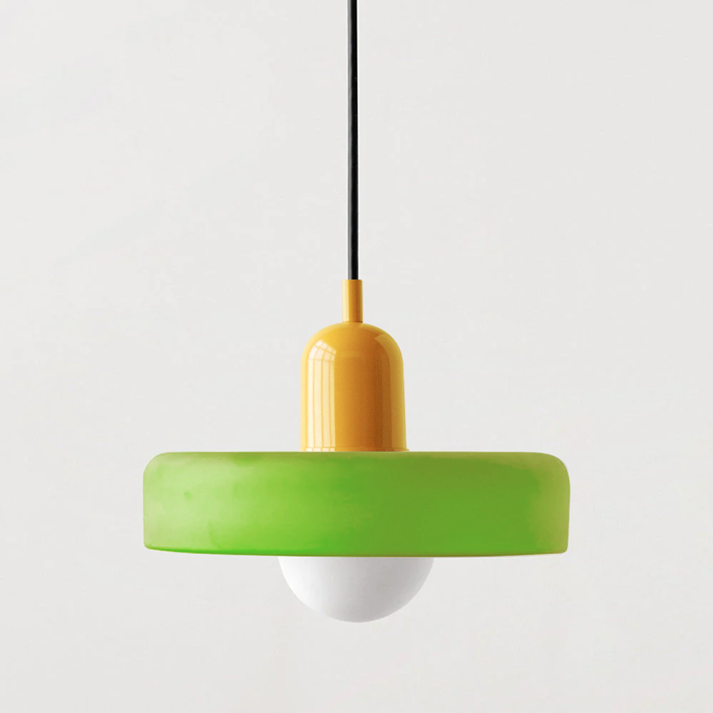Bauhaus Pendant Light | Colored Glass, Adjustable Height, Modern Kitchen Pendant Lighting 31