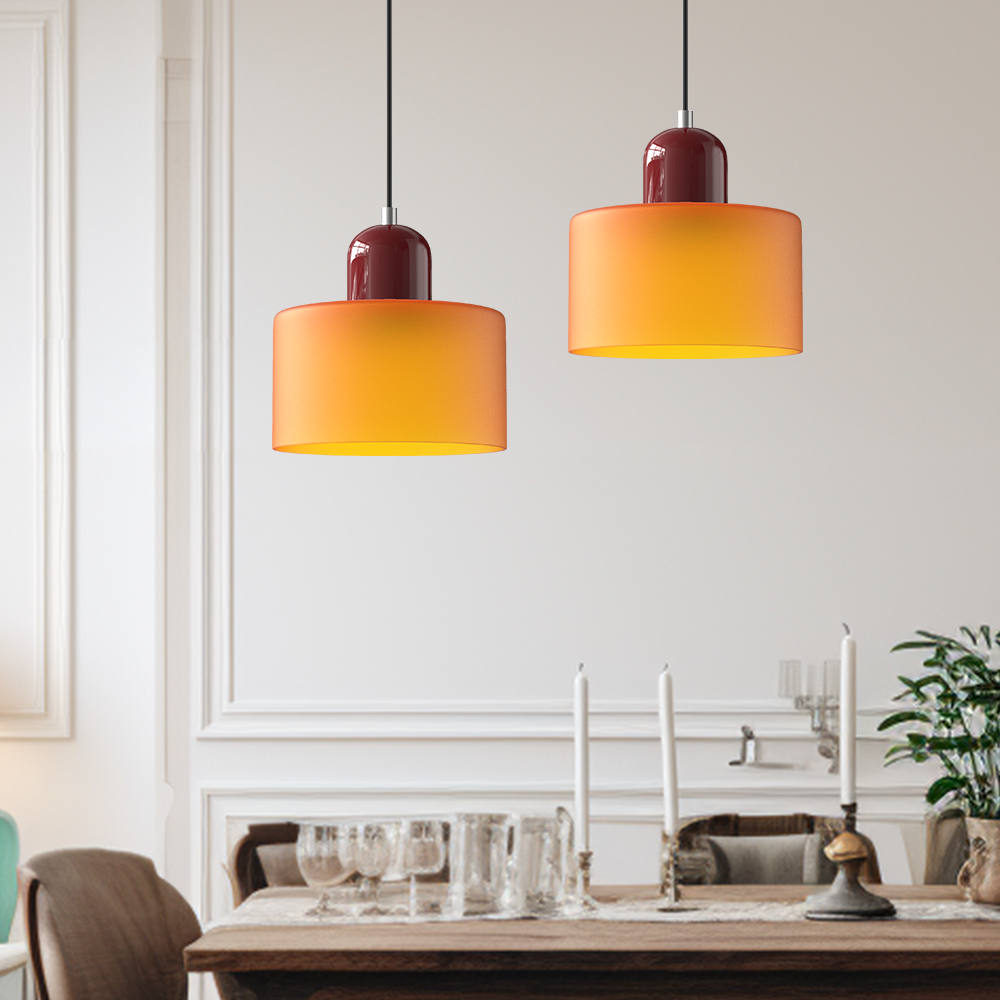 Bauhaus Pendant Light | Geometric Glass Design, Modern Kitchen Pendant Lighting 2
