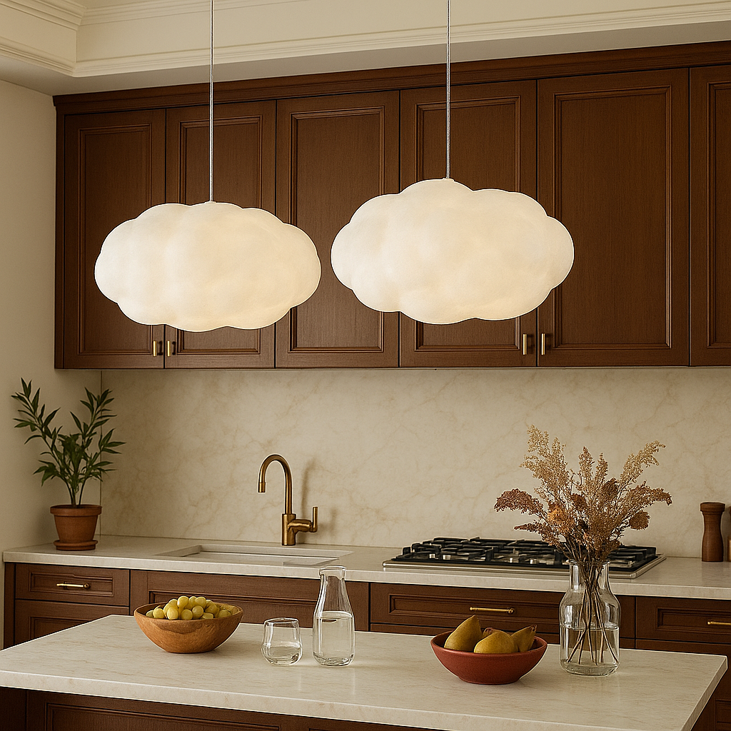 Cloudy Pendant Light | Adjustable Height, Modern Design for Kitchen Pendant Lighting 7