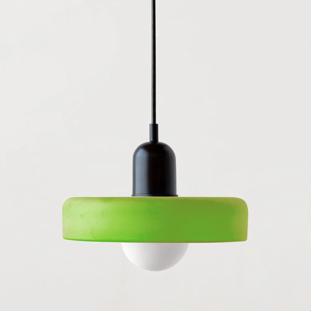Bauhaus Pendant Light | Colored Glass, Adjustable Height, Modern Kitchen Pendant Lighting 11