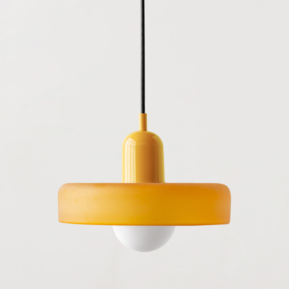 Bauhaus Pendant Light | Colored Glass, Adjustable Height, Modern Kitchen Pendant Lighting 17
