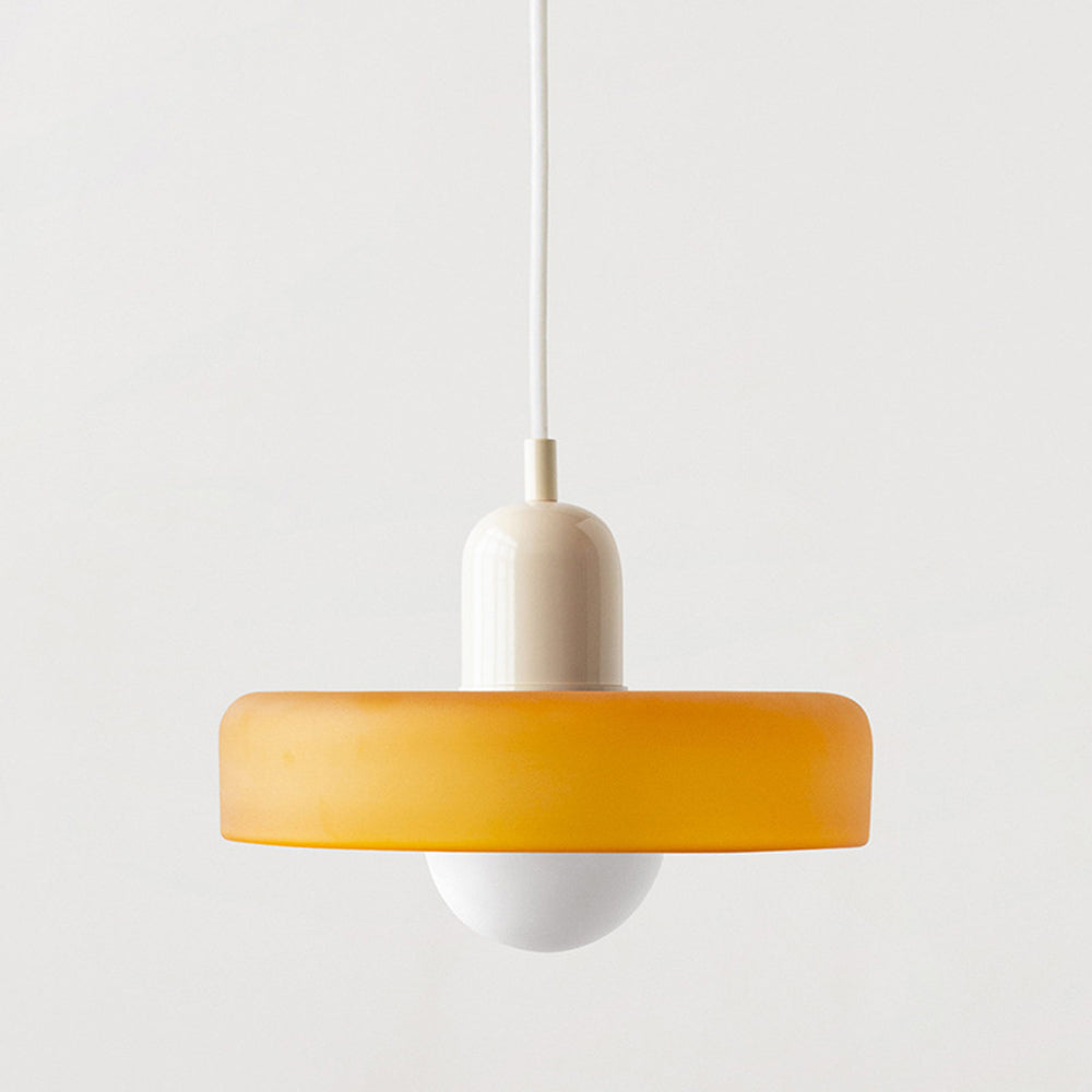 Bauhaus Pendant Light | Colored Glass, Adjustable Height, Modern Kitchen Pendant Lighting 19