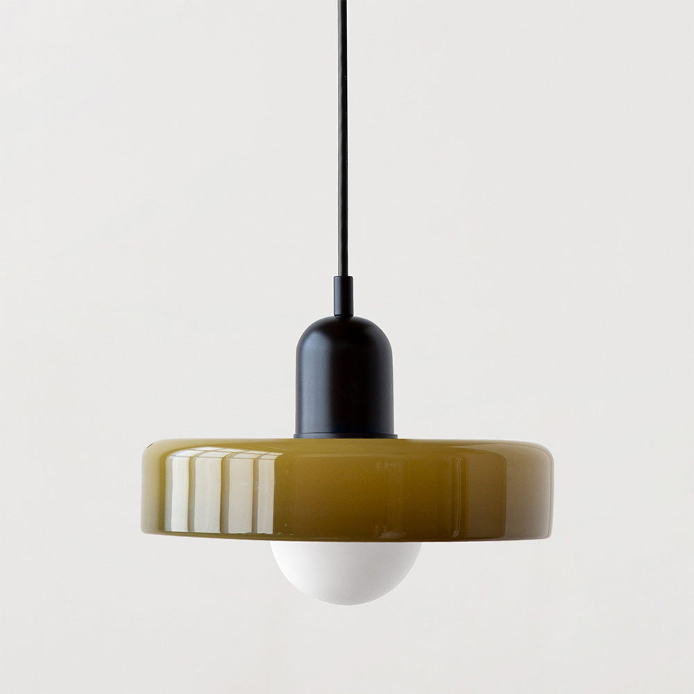 Bauhaus Pendant Light | Colored Glass, Adjustable Height, Modern Kitchen Pendant Lighting 26