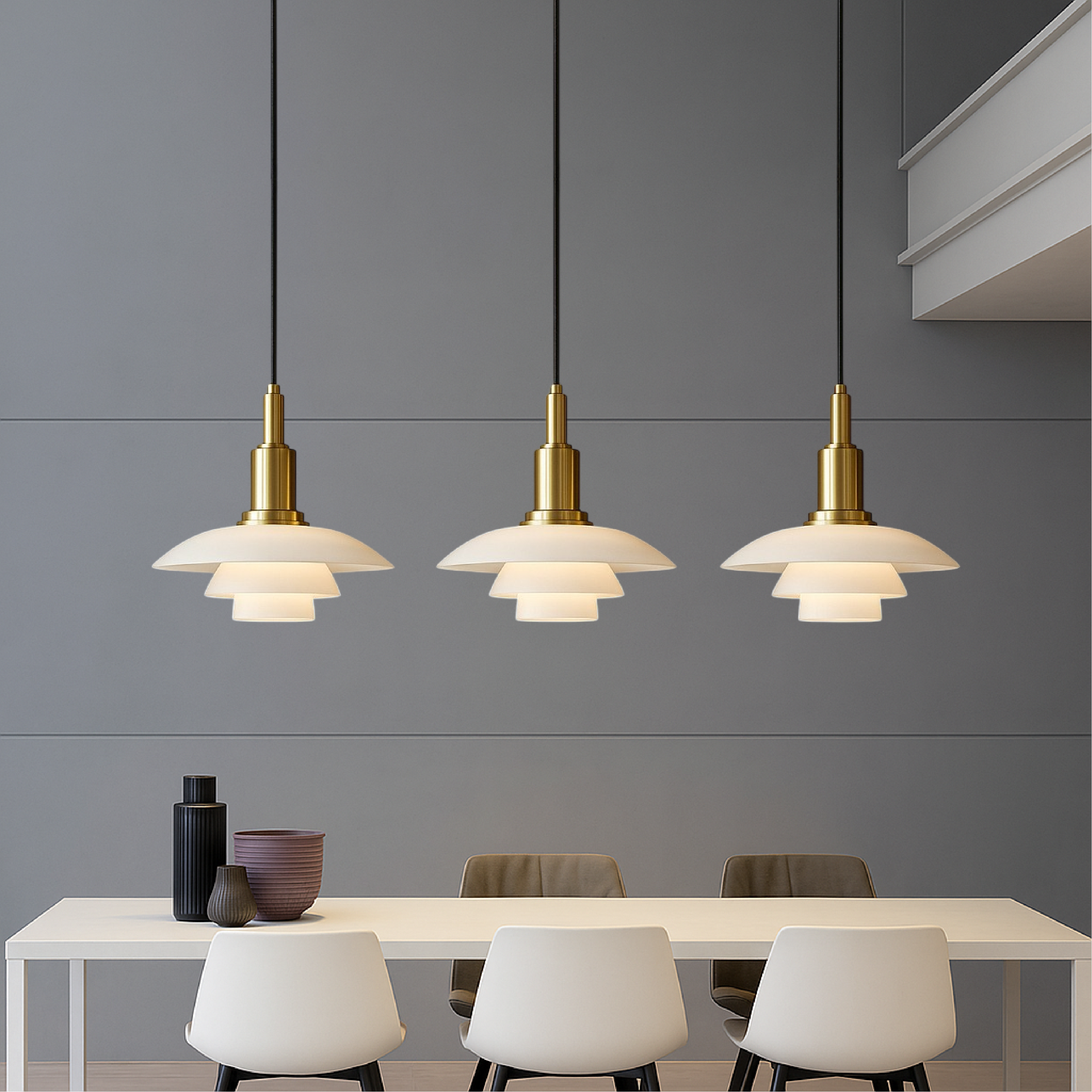 Dazzle Pendant Light | Scandinavian Glass, Adjustable Height 2