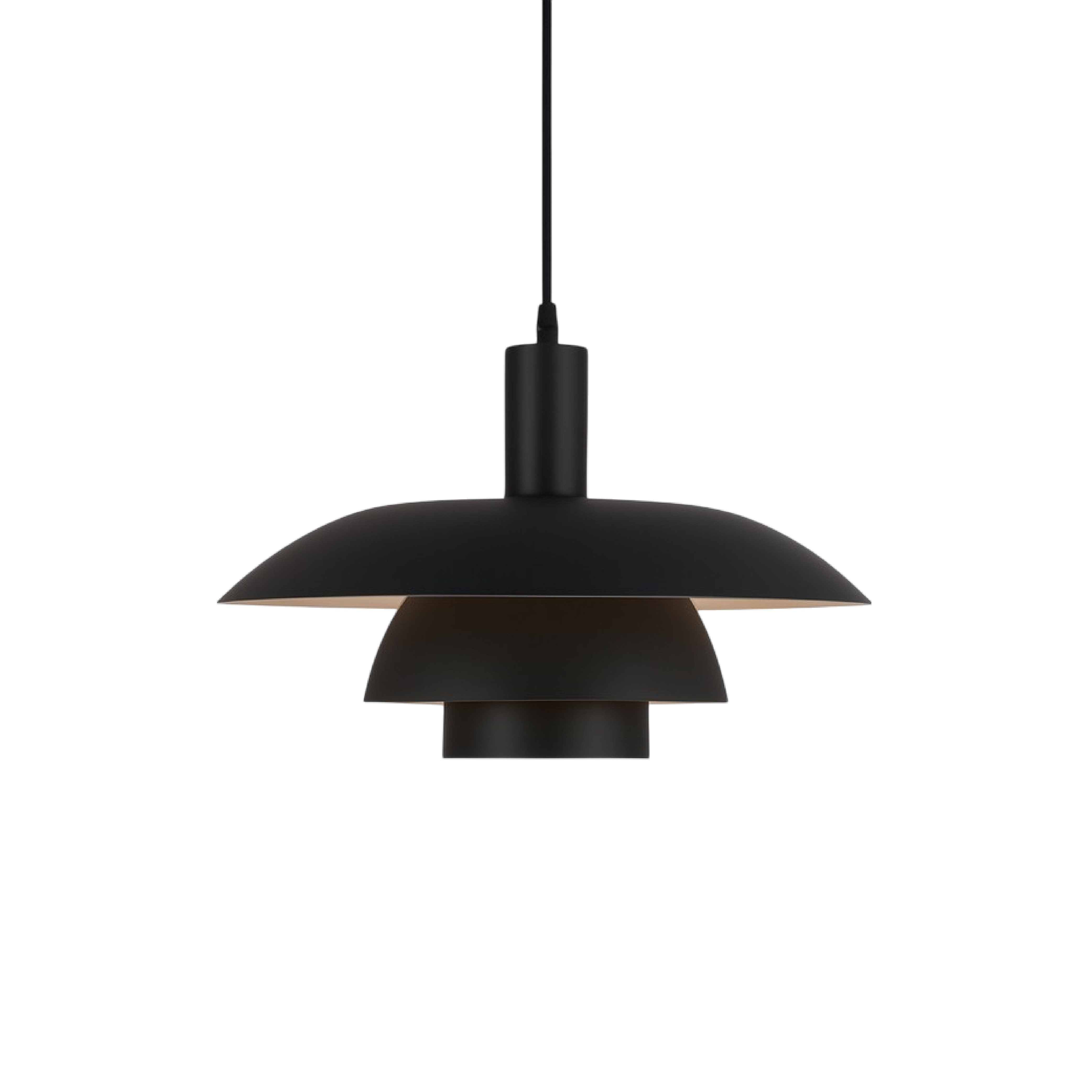 Iris Black Pendant Light | Scandinavian Design, LED 0