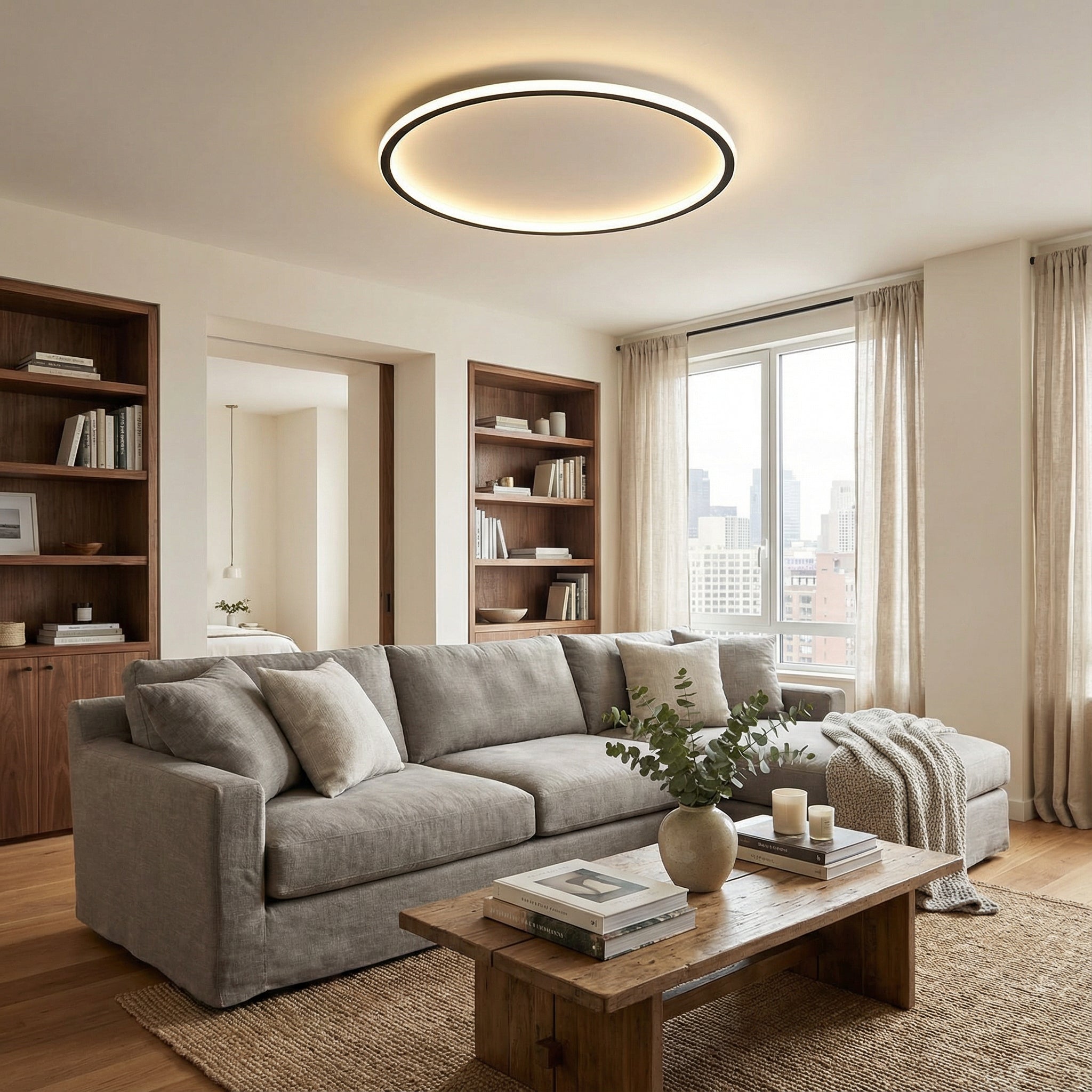 Mysa Flush Mount Ceiling Light | LED Fixture, Scandinavian Design 1